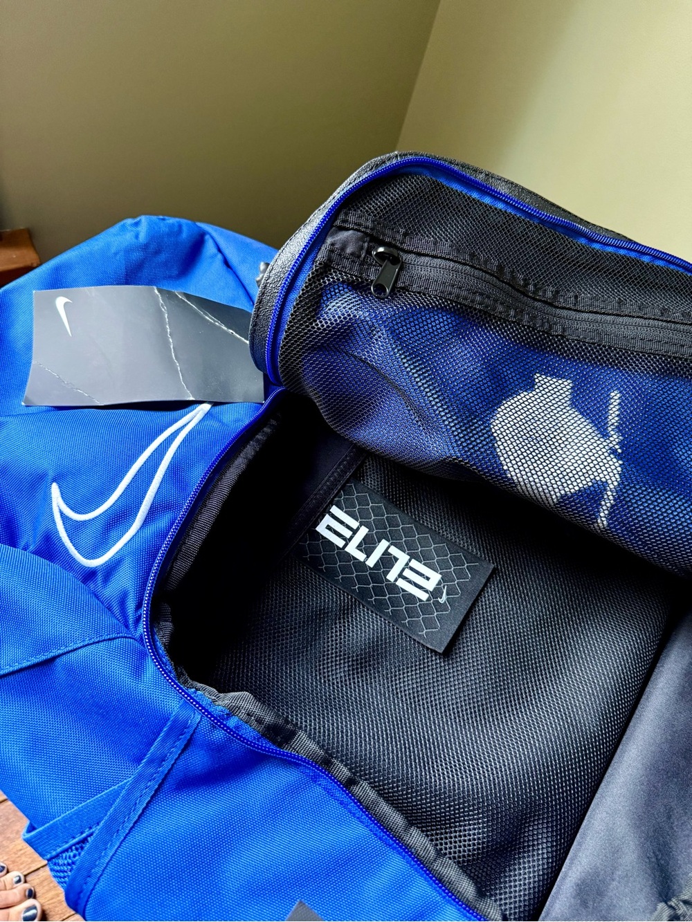 Nike Elite Hoops Backpack with Custom Spokane Hoopfest Logo Royal Blue - Picture 10 of 11